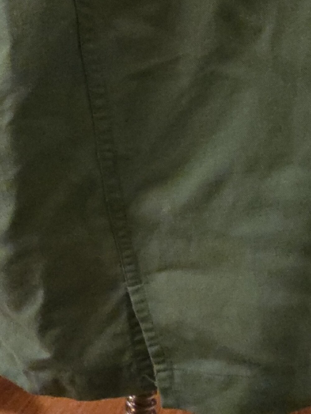 Nautica Button-Down Linen Sage Green Short-Sleeved Men's Shirt - Size Large - Picture 6 of 11